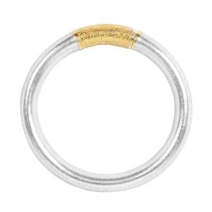 NEW BUDHAGIRL women's tzubbie all weather bangle in silver